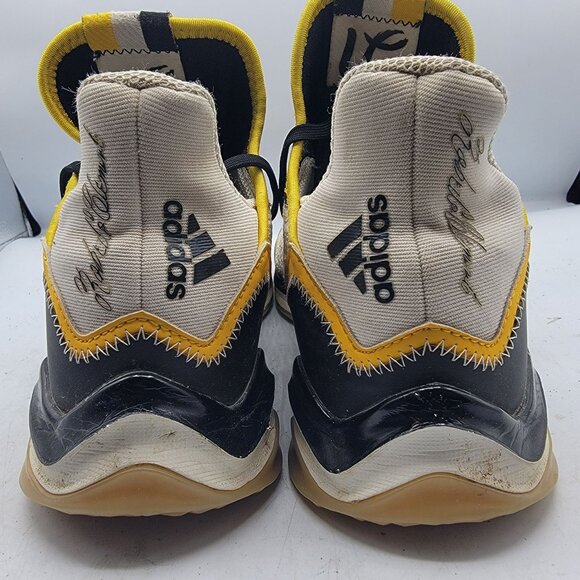 Adidas Icon 4 Roberto Clemente Turf Trainer Mens 11.5 White Yellow Shoes - Picture 5 of 12